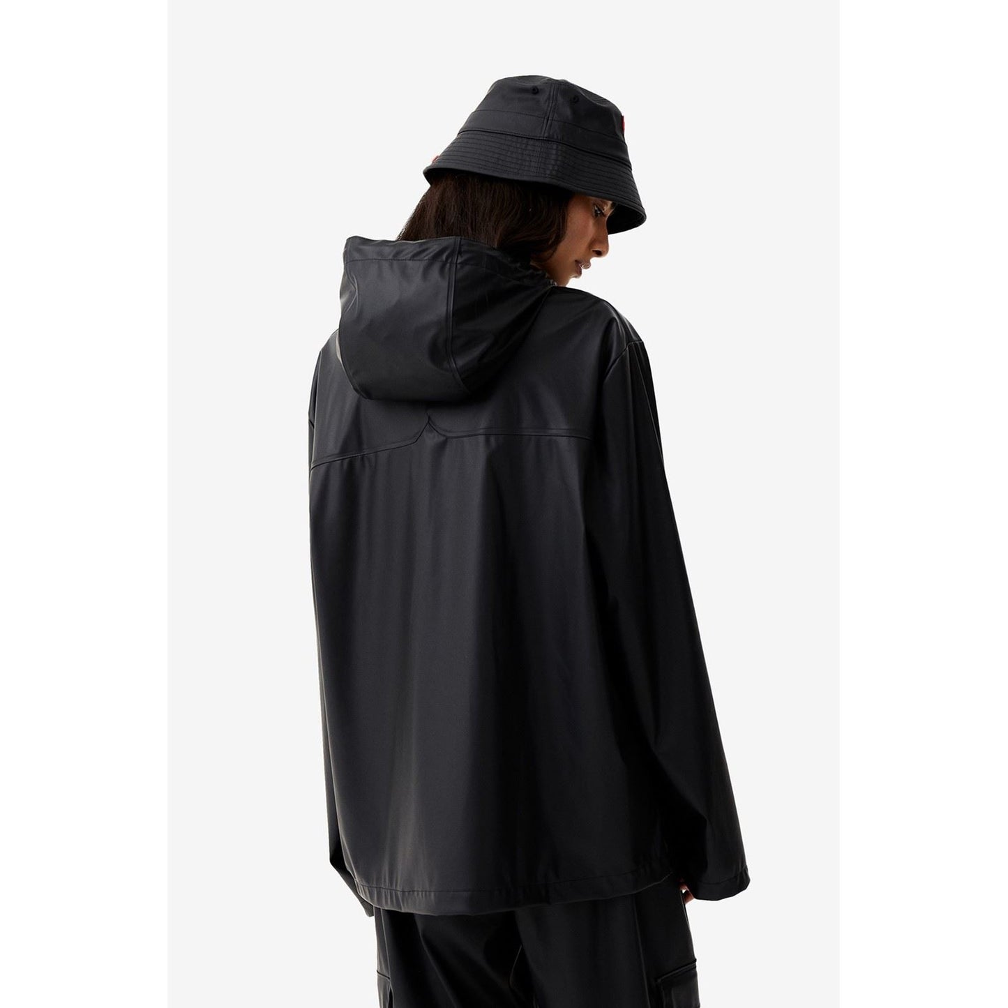 Hunter Izzy Hooded Unisex Adults Black Jacket