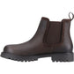 Hunter Canna Dealer Boot Leather Women's Brown Flat Chelsea Boots