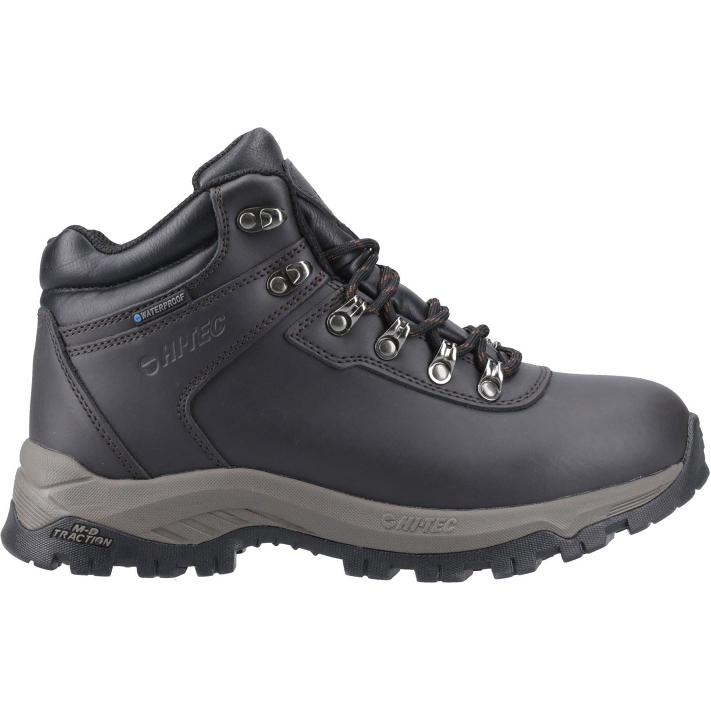 Hi-Tec Eurotrek Lite Waterproof Faux Leather Men's Dark Chocolate Hiking Boots