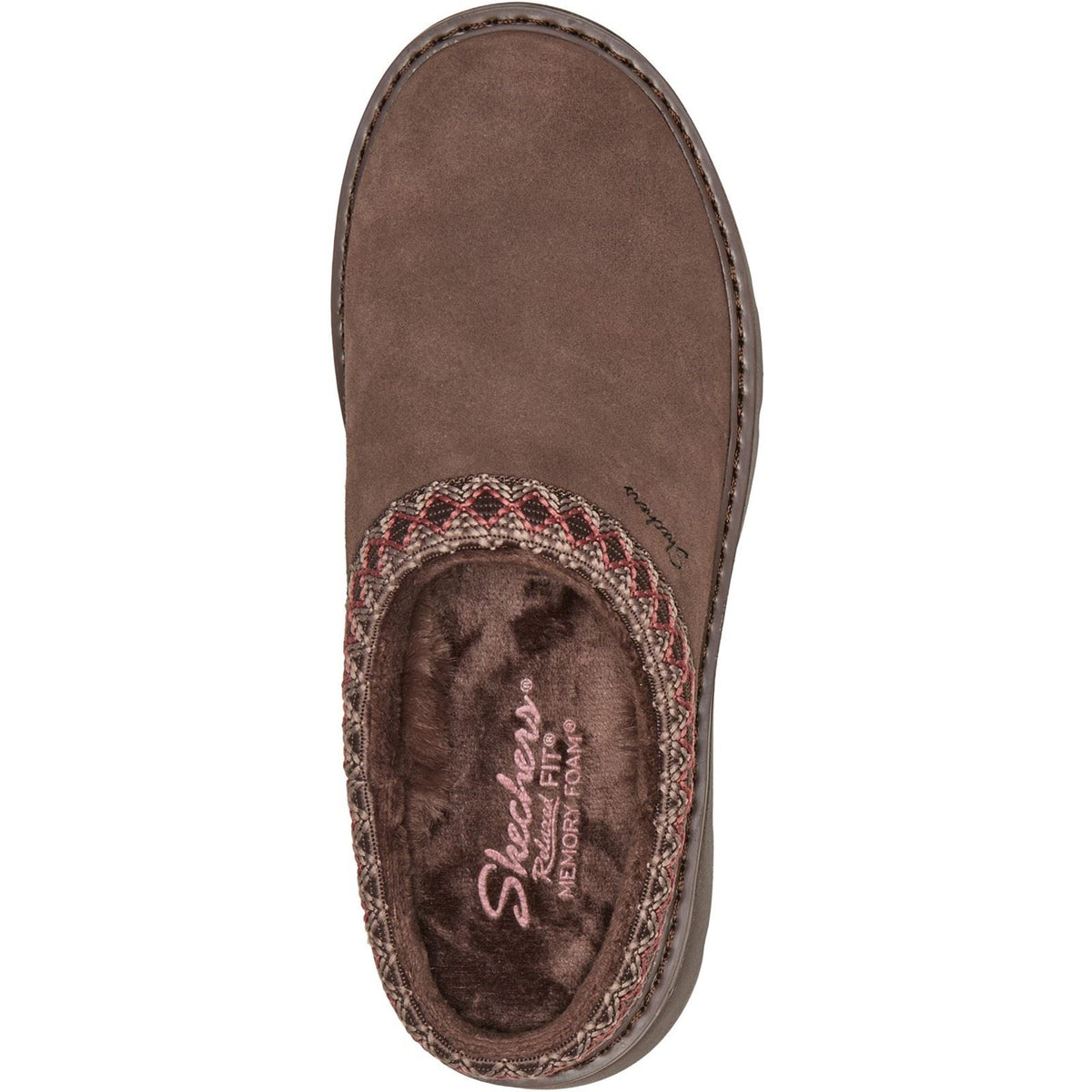 Skechers Keepsakes Cozy Cascade Leather Women's Chocolate Slippers