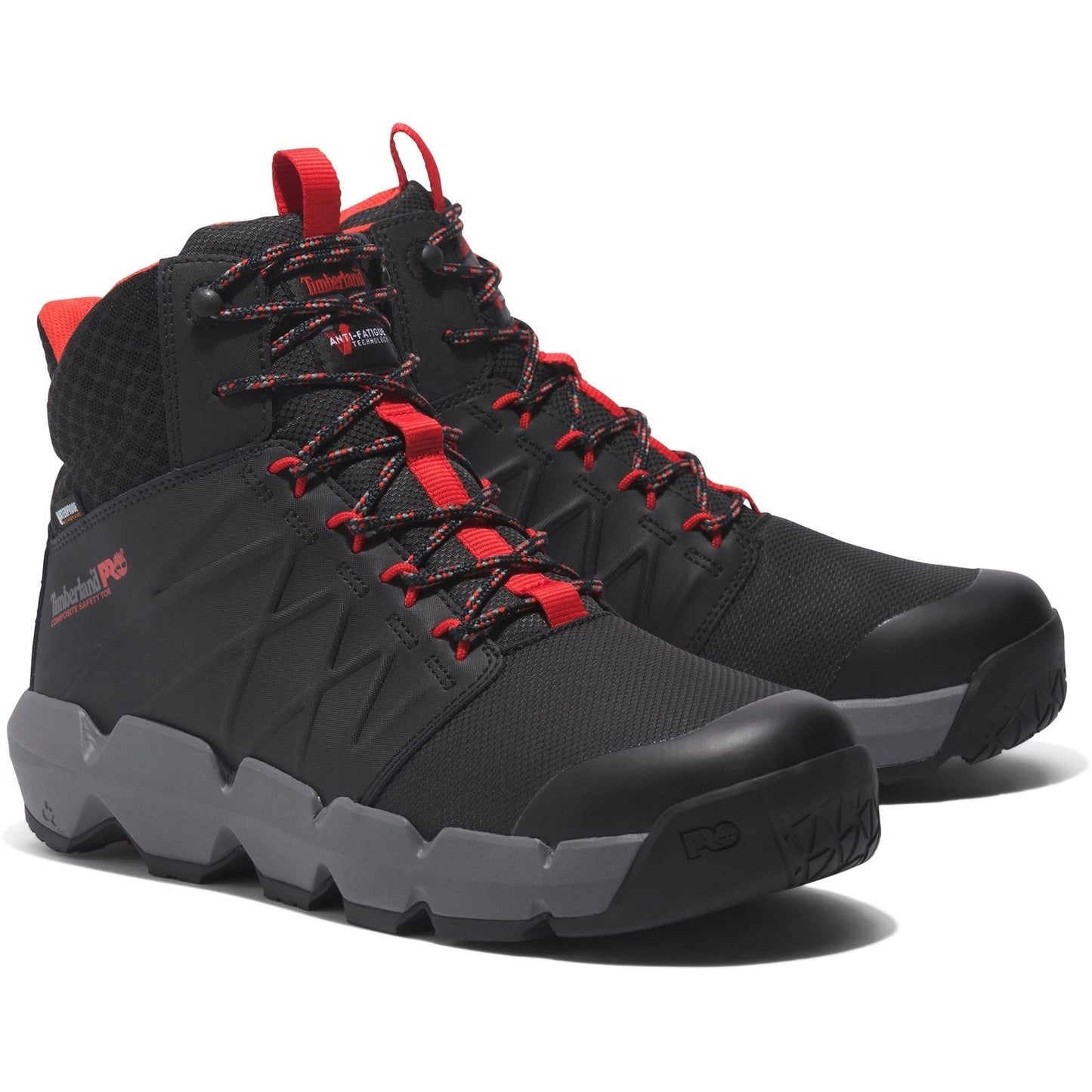 Timberland Pro Men's Morphix 6" Safety Boot in Black/Red