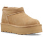 Bearpaw Retro Super Shorty Suede Women's Coffee Winter Ankle Boots