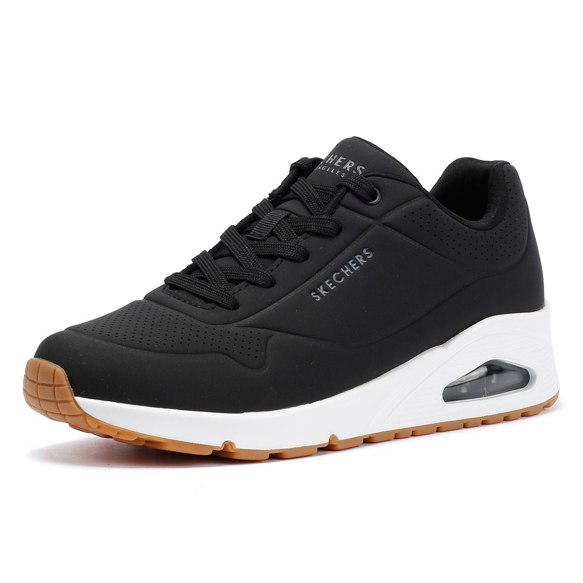 Skechers - 73690-BLACK WOMENS UNO BLACK/WHITE