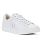 Fred Perry Spencer Leather Mens White/Silver Trainers