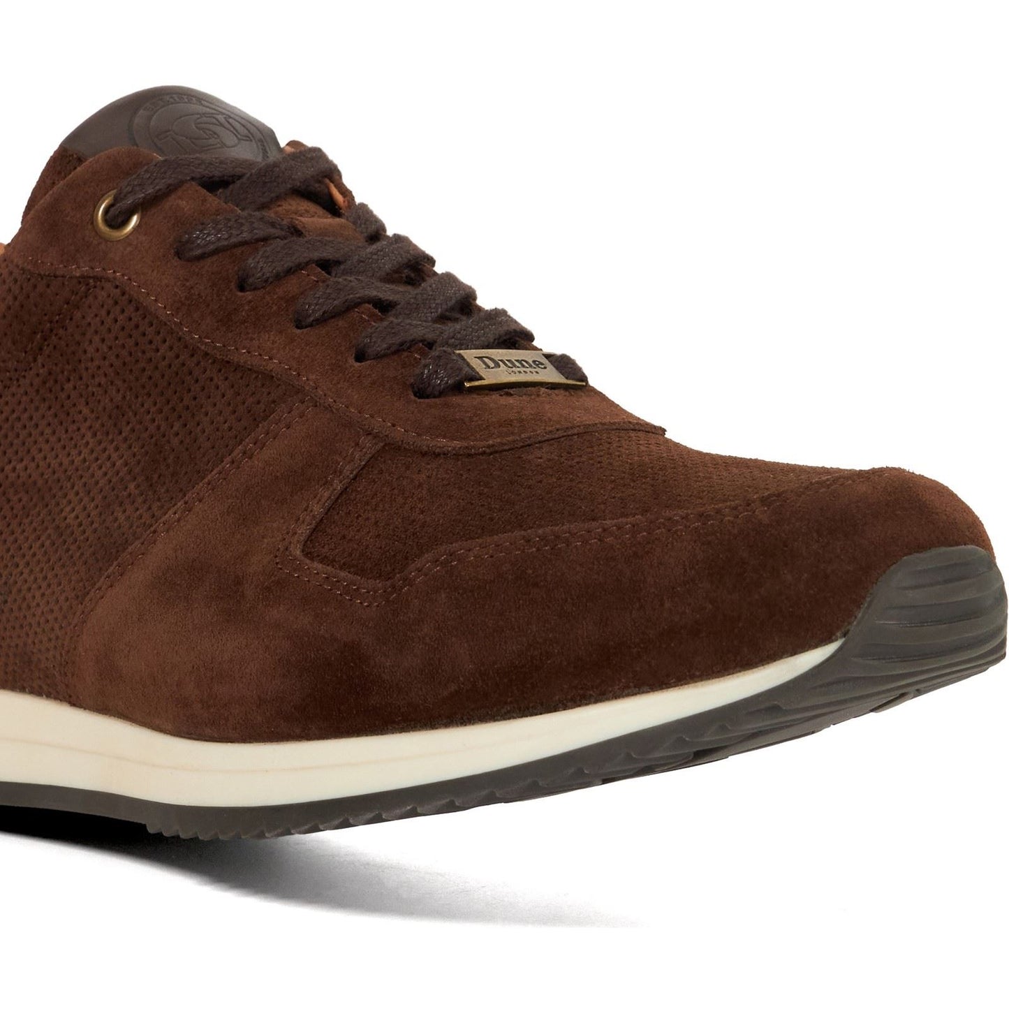 Dune Trilogy Suede Men's Brown Lace-Up Shoes