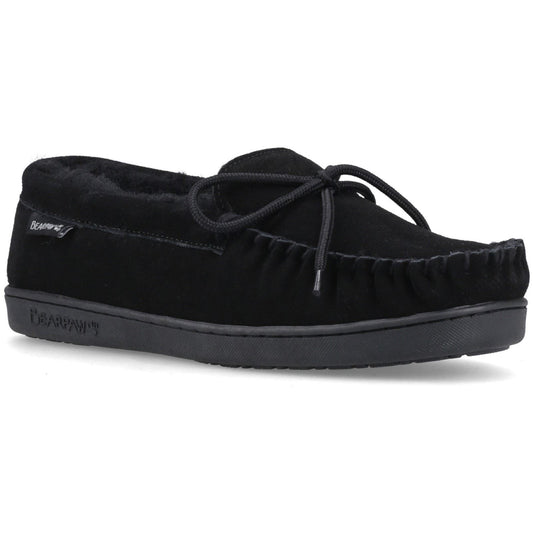 Bearpaw Moc II Suede Men's Black Slippers