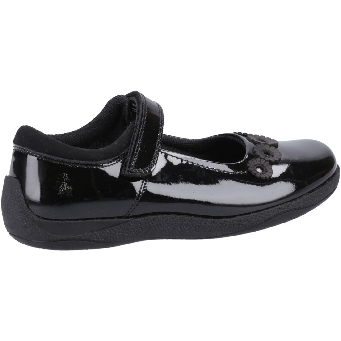Hush Puppies Christina Patent Leather Youth Black Shoes