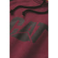 Caterpillar Men's Raglan Hooded Sweatshirt in Carmenere Heather/Black