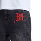 Ed Hardy Serpent Skull Graphic Washed Men's Black Jeans