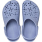 Crocs Classic Floral Cut Out Thermoplastic Women's Blue Haze Flip Flops