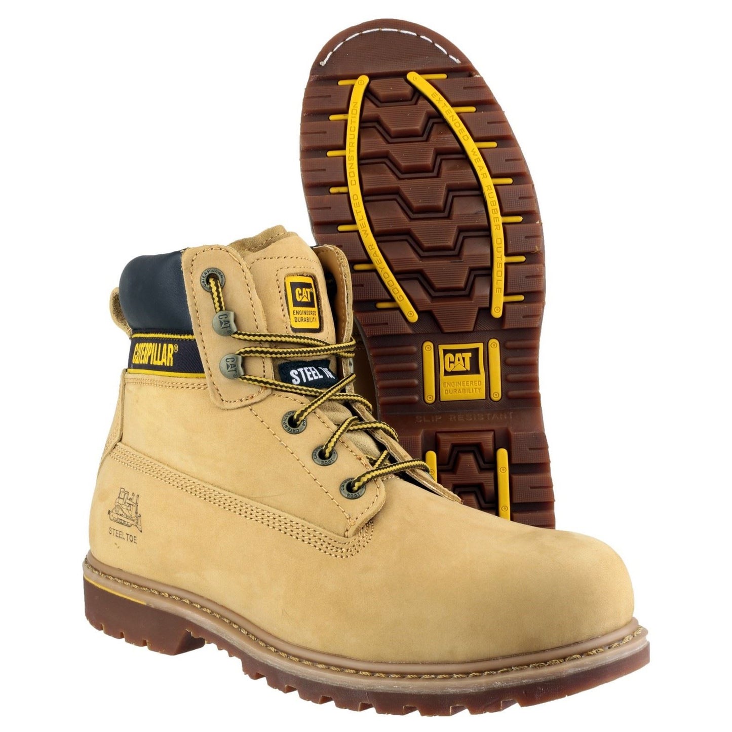 Caterpillar Men's Holton Safety Boot in Honey