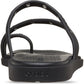 Crocs Miami Studded Toe Loop Thermoplastic Women's Black Sandals