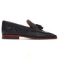 Base London Bracken Loafer Leather Men's Navy Loafers