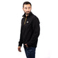 Caterpillar Men's Cat Microfleece Quarter Zip in Black/Yellow