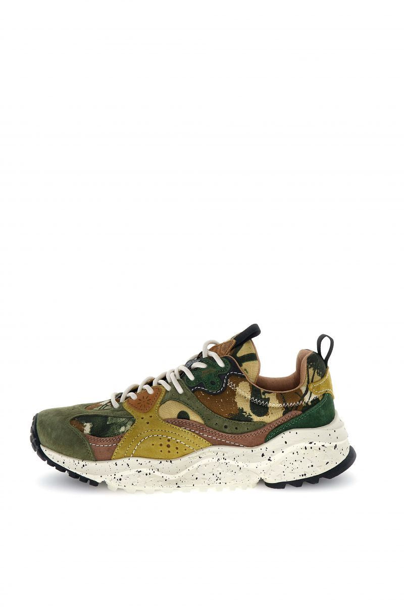 Flower Mountain Wave Suede Men's Camouflage Trainers
