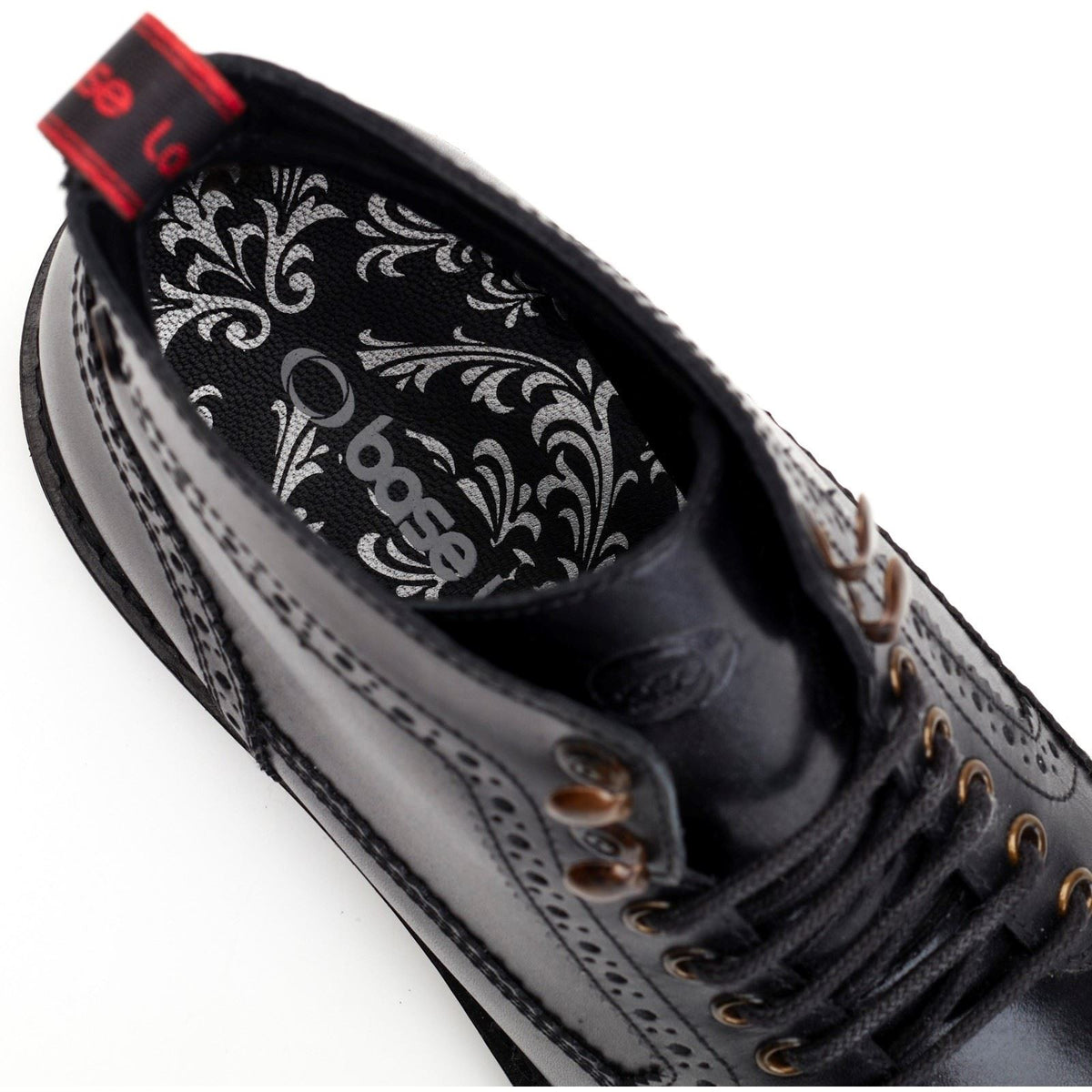 Base London Dealer Leather Men's Black Ankle Boots