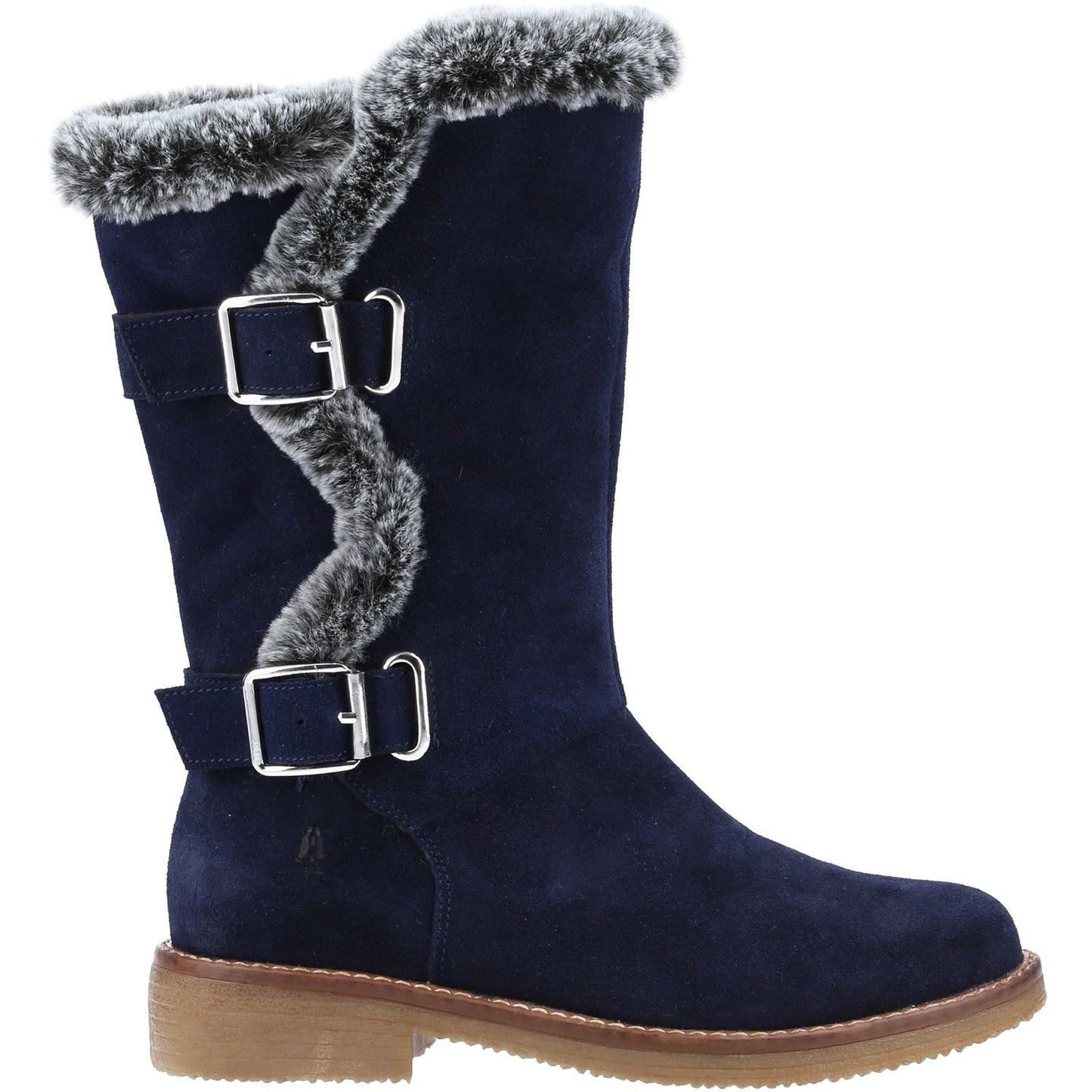 Hush Puppies Women's Megan Ladies Mid Boots in Navy