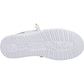 HEYDUDE Men's Wally Funk Open Mesh Shoe in White/White