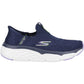 Skechers Women's Max Cushioning - Smooth Shoe in Navy/Lavender