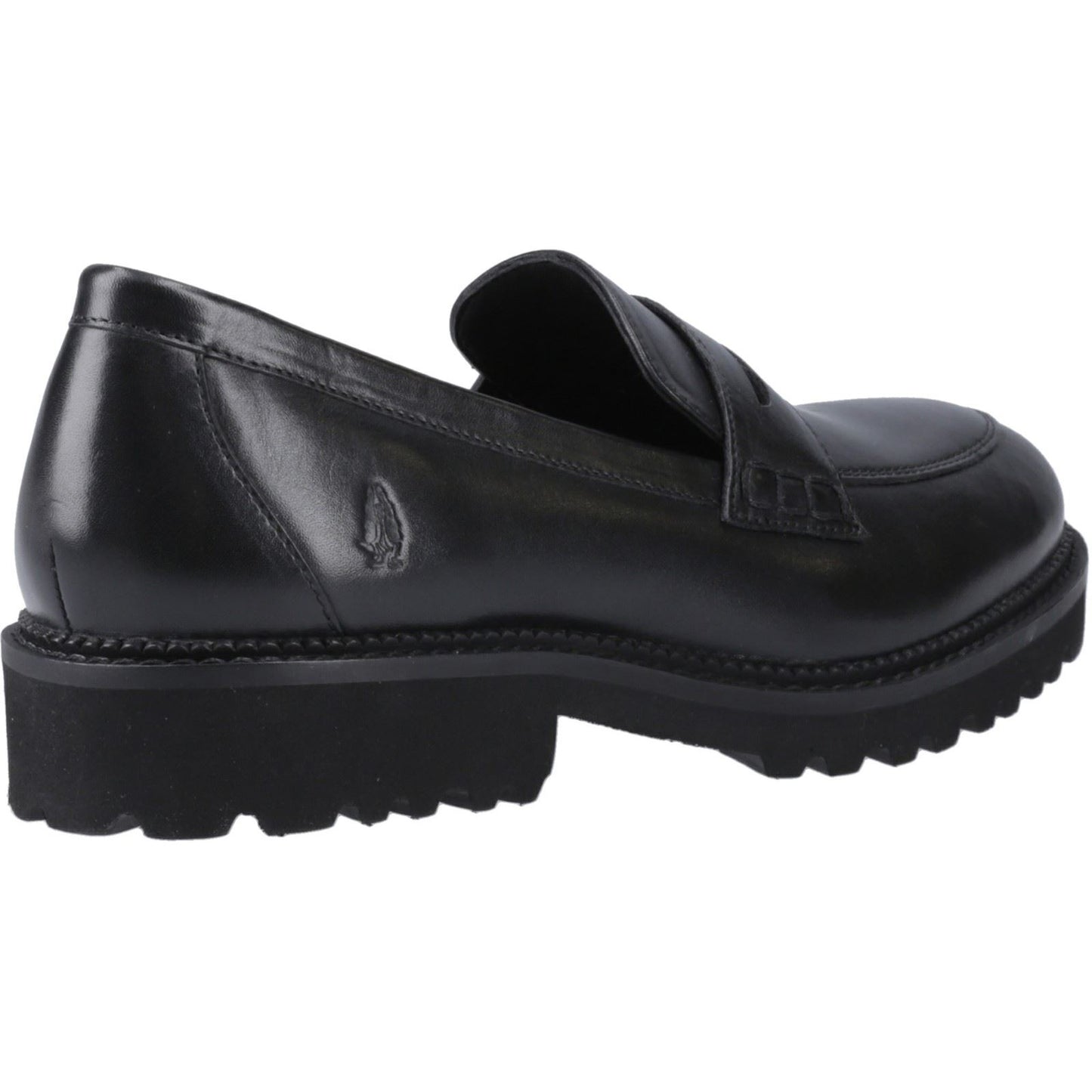 Hush Puppies Grazia Leather Youth Black Loafers