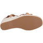 Hush Puppies Jenny Espadrille Wedge Suede Women's Tan Wedges