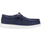 HEYDUDE Men's Wally Canvas Shoe in Navy