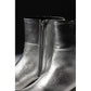 Hush Puppies Nahla Heel Leather Women's Silver Heeled Ankle Boots