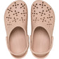 Crocs Classic Floral Cut Out Thermoplastic Pink Caramel Clogs