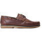 Base London Men's Stern Boat Shoe in Burnt Brown