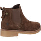 Hush Puppies Women's Maddy Ladies Ankle Boots in Chocolate