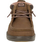 HEYDUDE Men's Wally Mid GripR Boots in Dark Brown