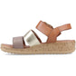 Hush Puppies Eliana Sandal Leather Women's Gold Sandals