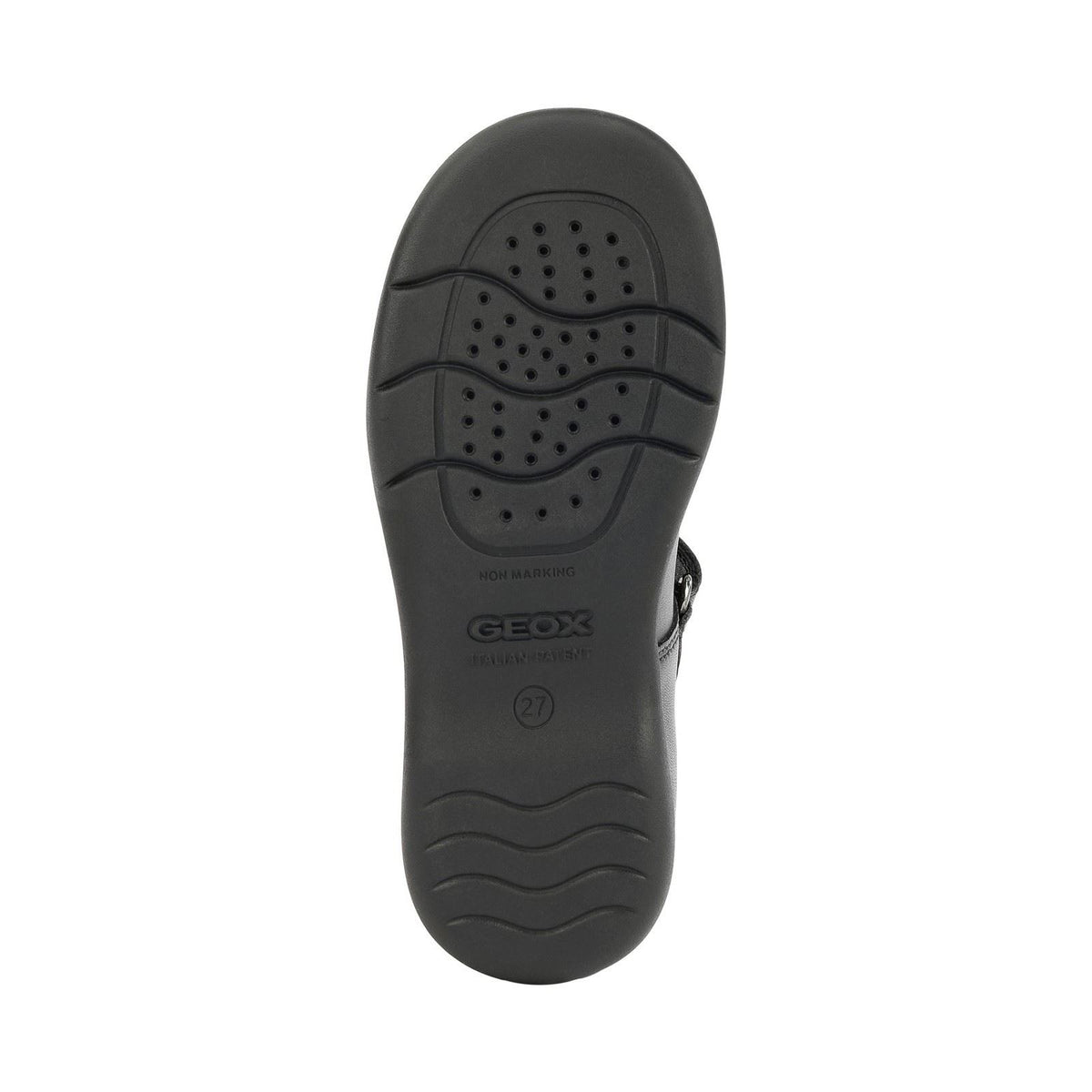 Geox Naimara Leather Girl's Black Shoes