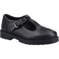 Hush Puppies Fiona Leather Youth Black Shoes