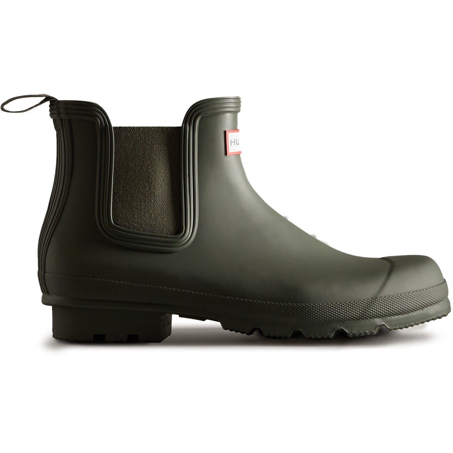 Hunter Men's Original Chelsea Boot in Dark Olive