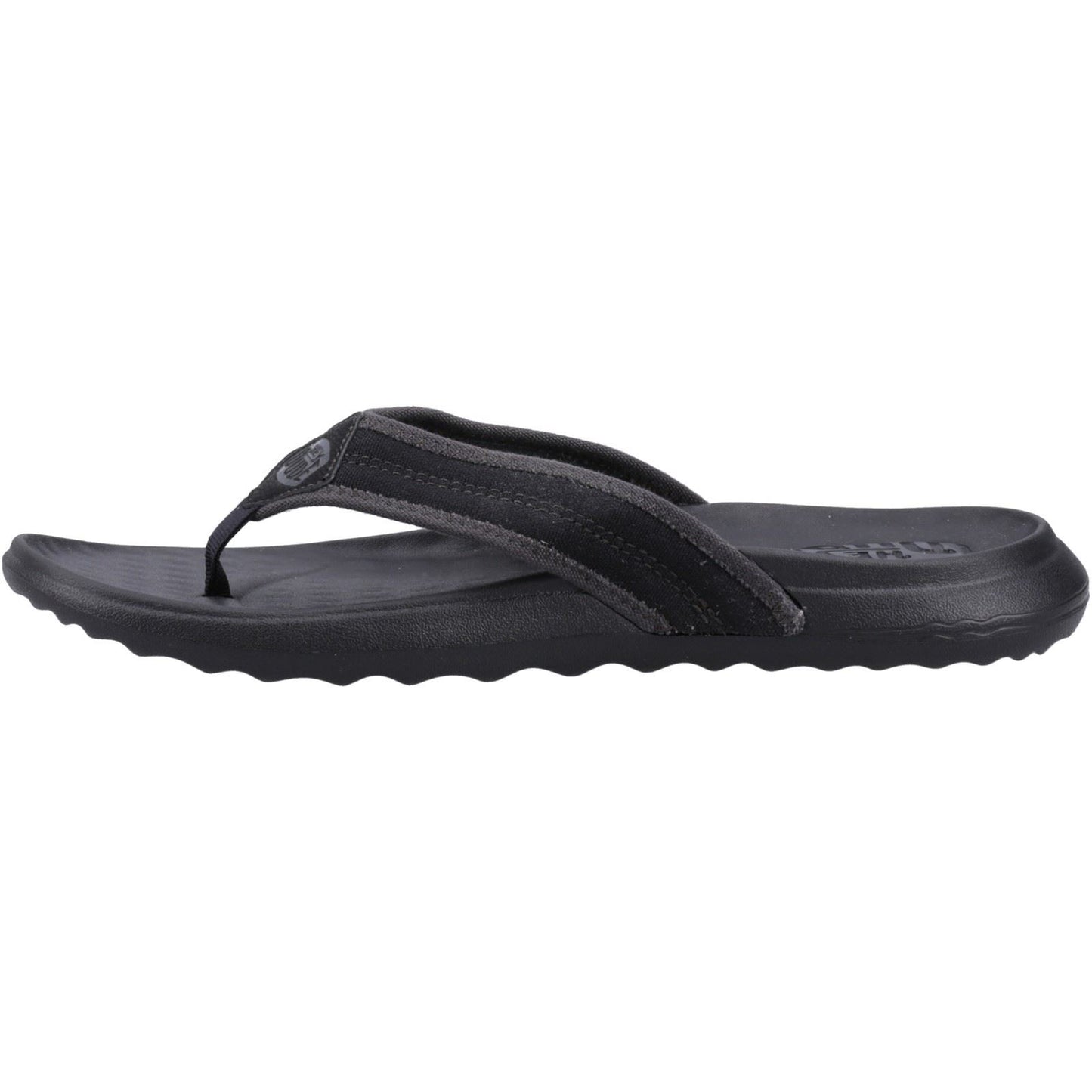 HEYDUDE Men's Myers Flip Sport Mode Sandal in Black/Black