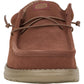 HEYDUDE Men's Wally Suede Shoes in Dark Brown