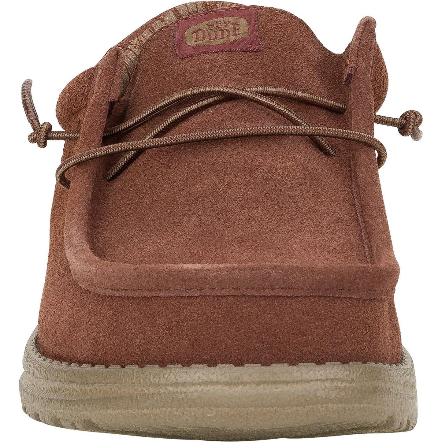 HEYDUDE Men's Wally Suede Shoes in Dark Brown