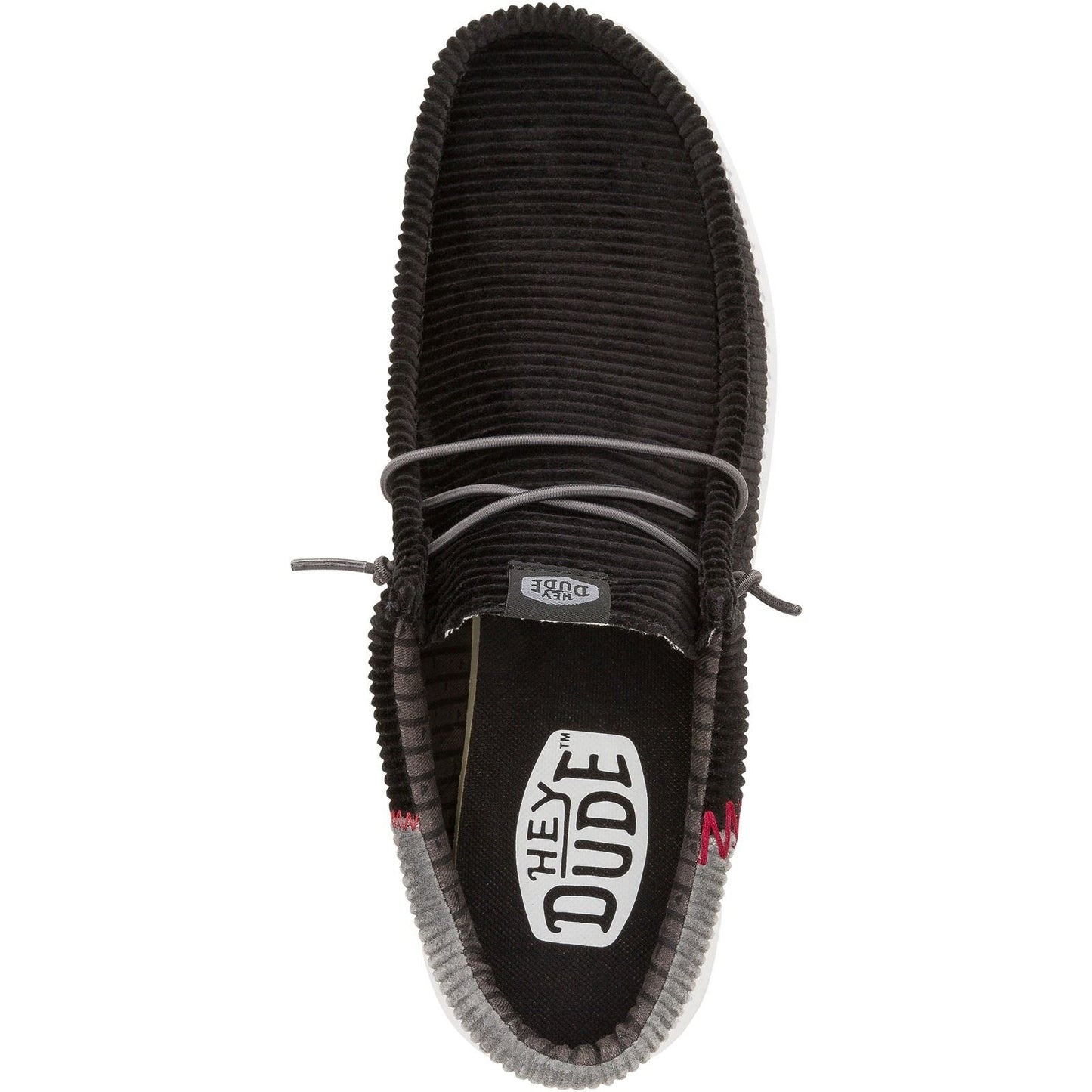 HEYDUDE Men's Wally Funk Corduroy Shoes in Black