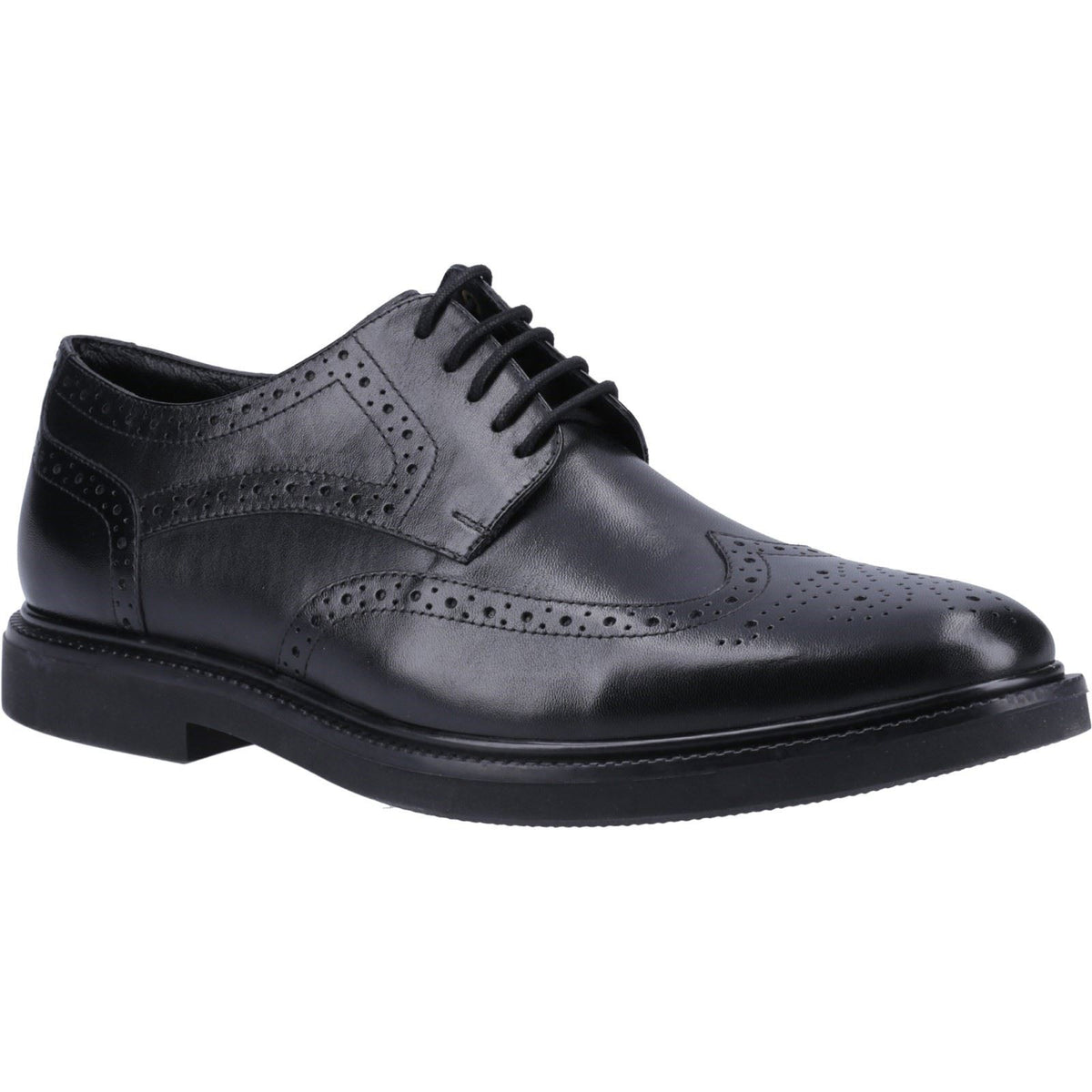 Hush Puppies Kingston Leather Men's Black Brogues Shoes