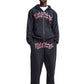 Ed Hardy Shadow Eagle Graphic Relaxed Zip Thru Men's Black Hoodie