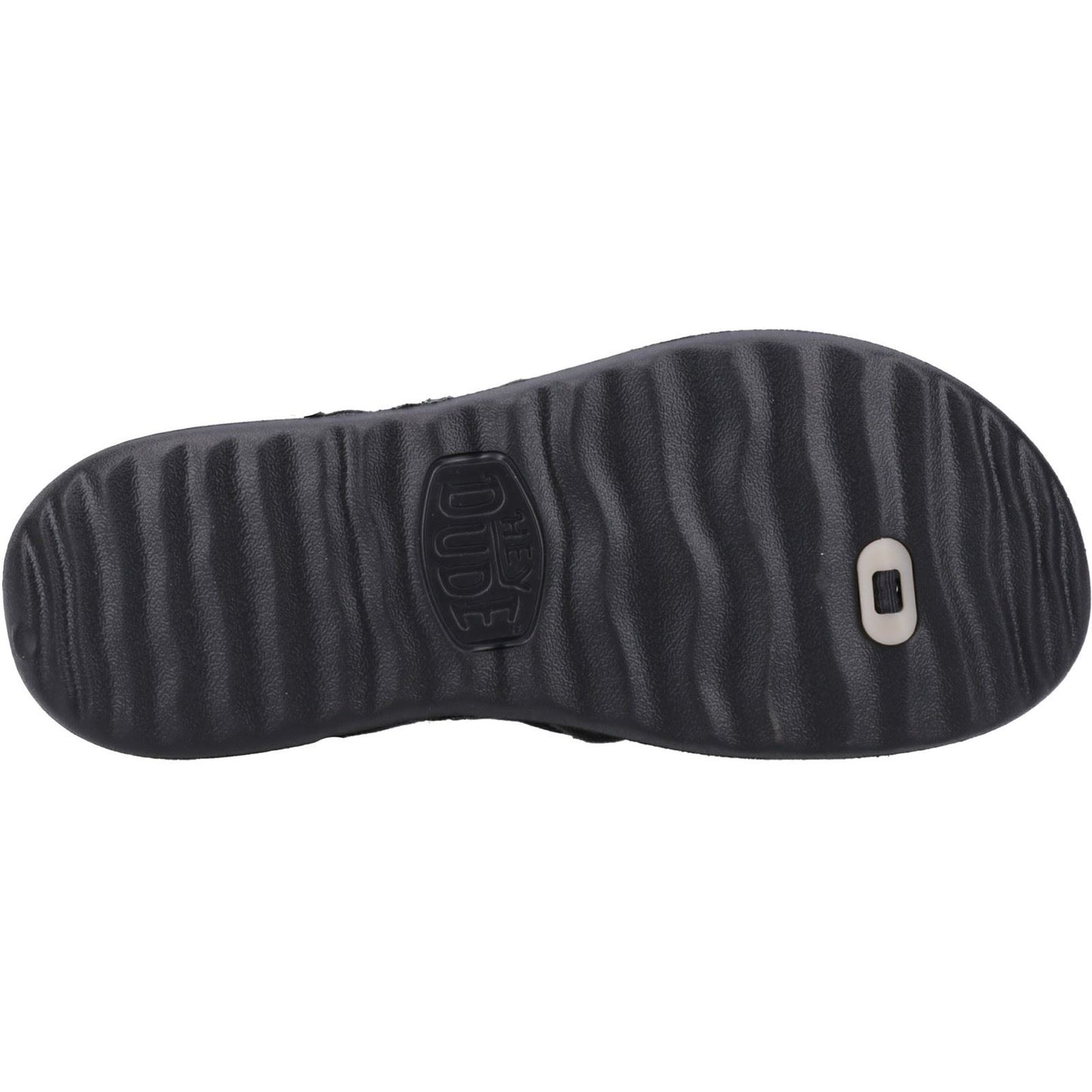 HEYDUDE Men's Myers Flip Sport Mode Sandal in Black/Black