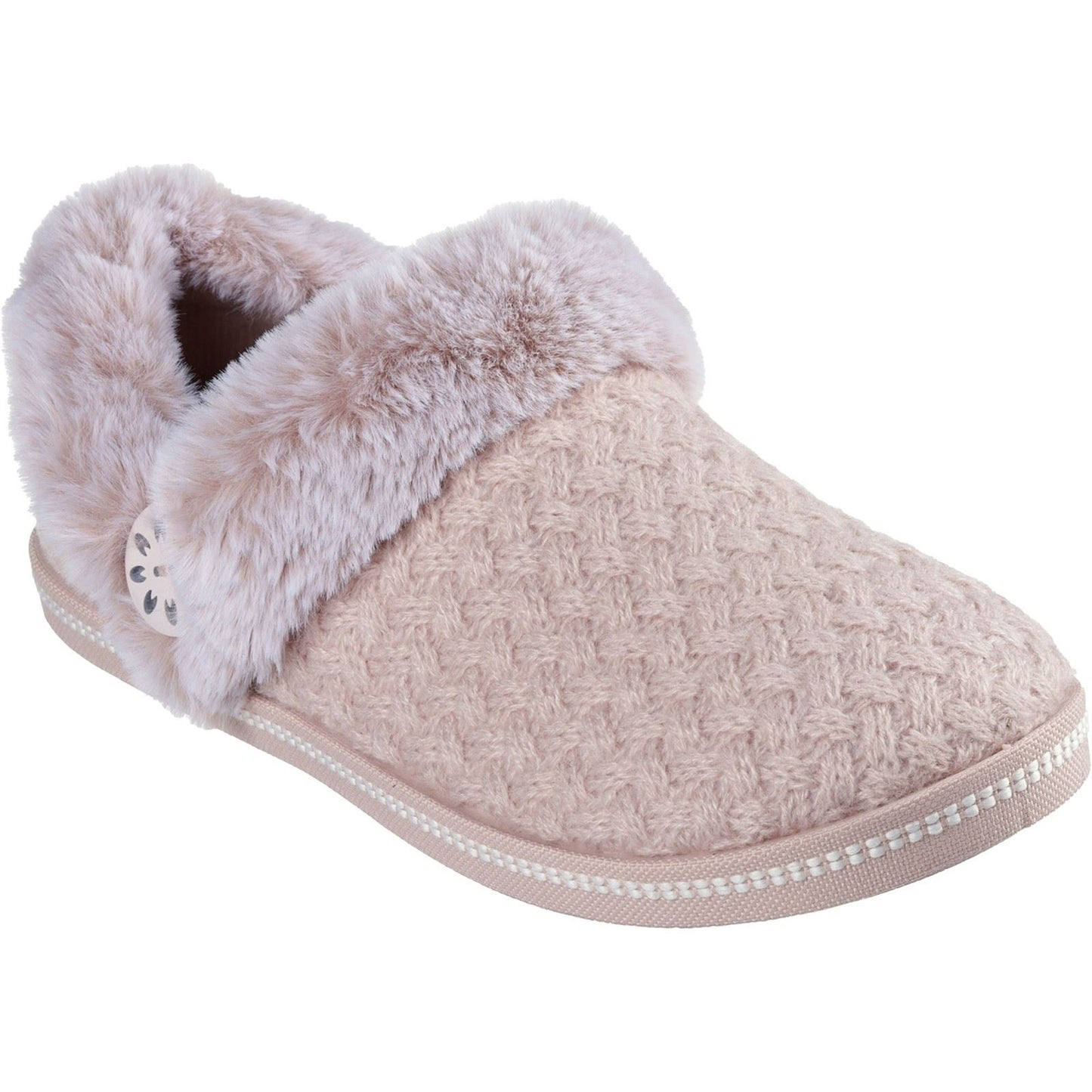 Skechers Cozy Campfire Frosty Promise Polyester Women's Blush Slippers