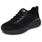 Skechers BOBS Arch Fit Elev8 Textile Women's Black Engineered Knit Trainers