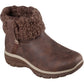 Skechers Easy Going Cozy Weather 2 Textile Women's Chocolate Winter Ankle Boots