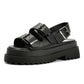 Buffalo Pluto Ari Women's Black Sandals