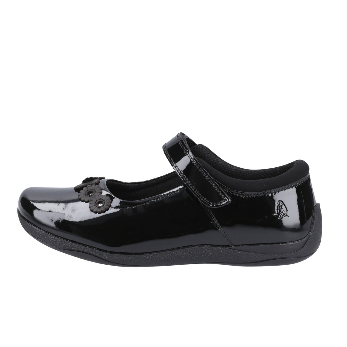 Hush Puppies Christina Patent Leather Youth Black Shoes