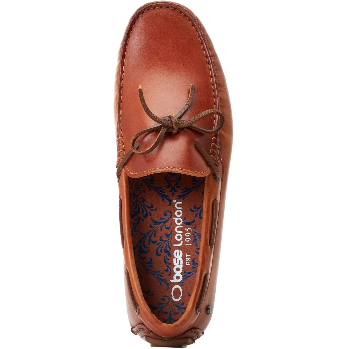 Base London Men's Brooks Driver Shoe in Burnt Tan