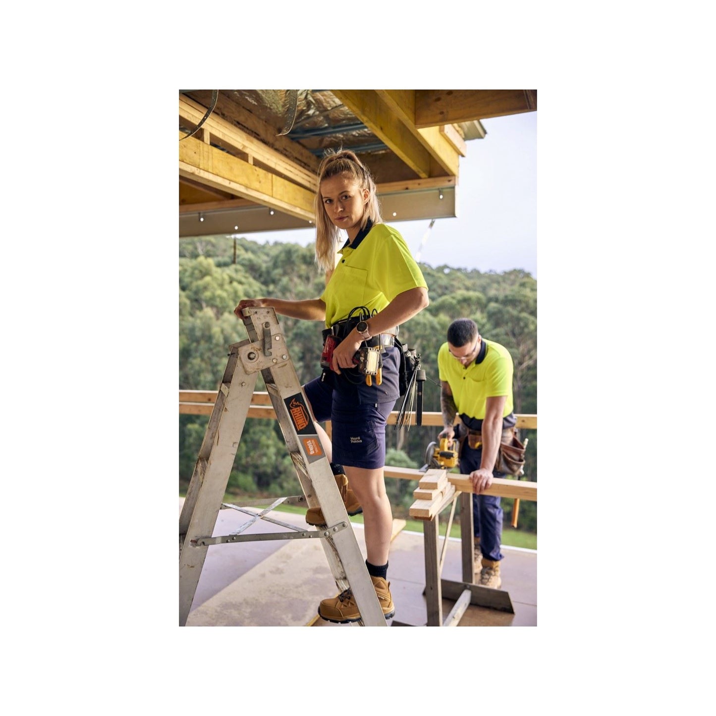 Hard Yakka Men's Raptor Active Mid-Short in Navy