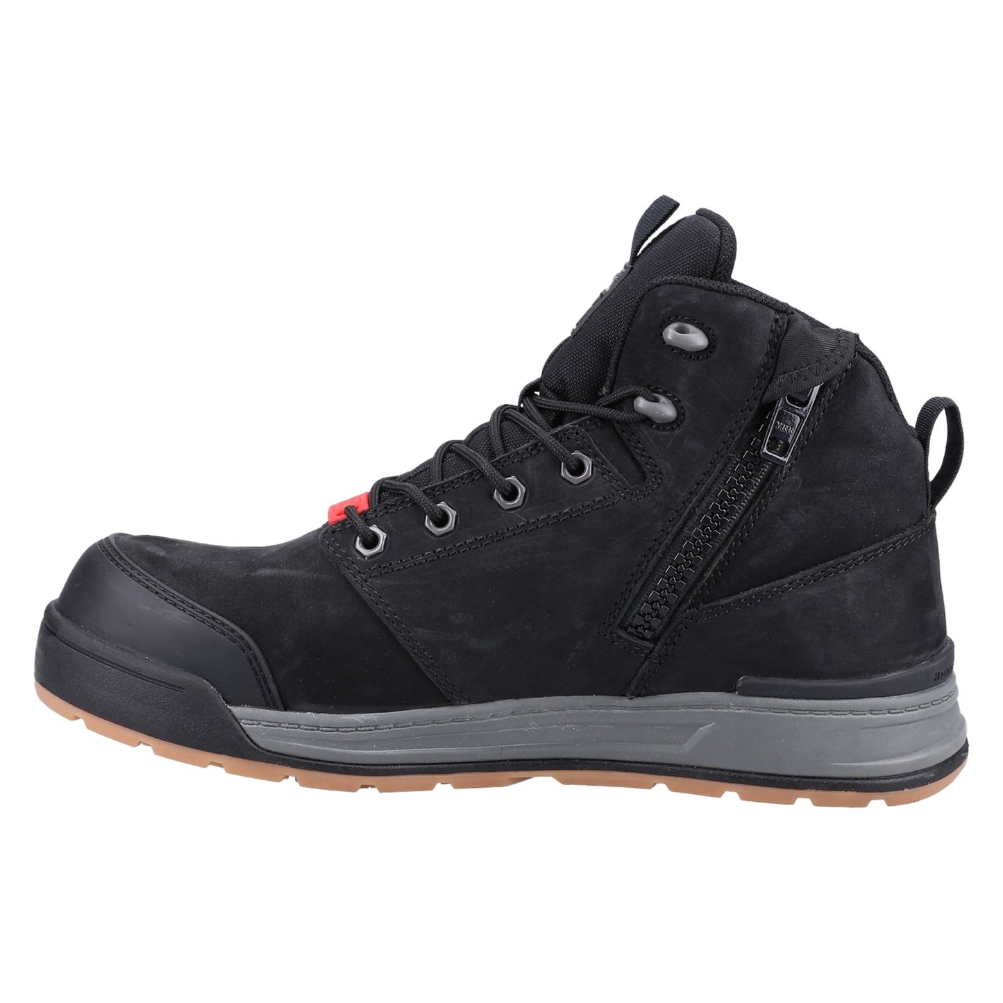 Hard Yakka Men's 3056 Lace Zip Safety Boot in Black